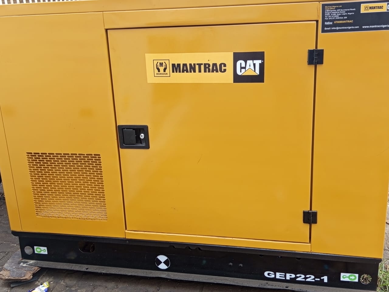 22 KVA Mantrac CAT Uk Diesel Generator